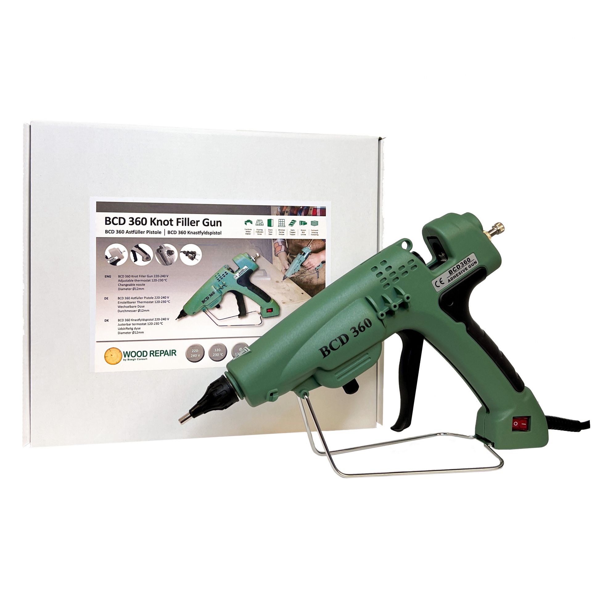 Wood Repair BCD 360 Astfüller‑Pistole im Karton Wood Repair BCD 360 Astfüller‑Pistole im Karton