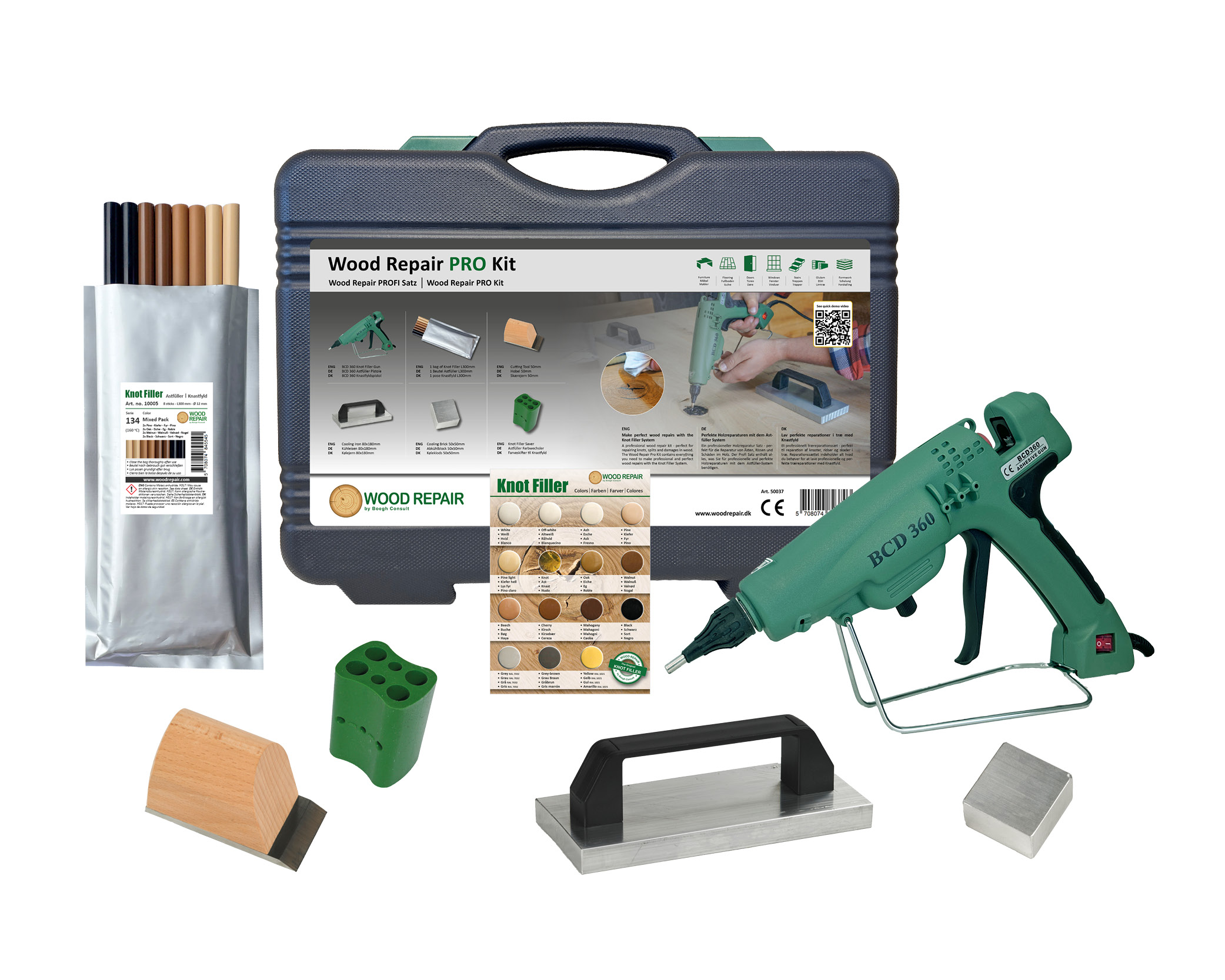 Wood Repair PROFI Satz BCD 360 Astfüller‑Kit Wood Repair PROFI Satz BCD 360 Astfüller‑Kit