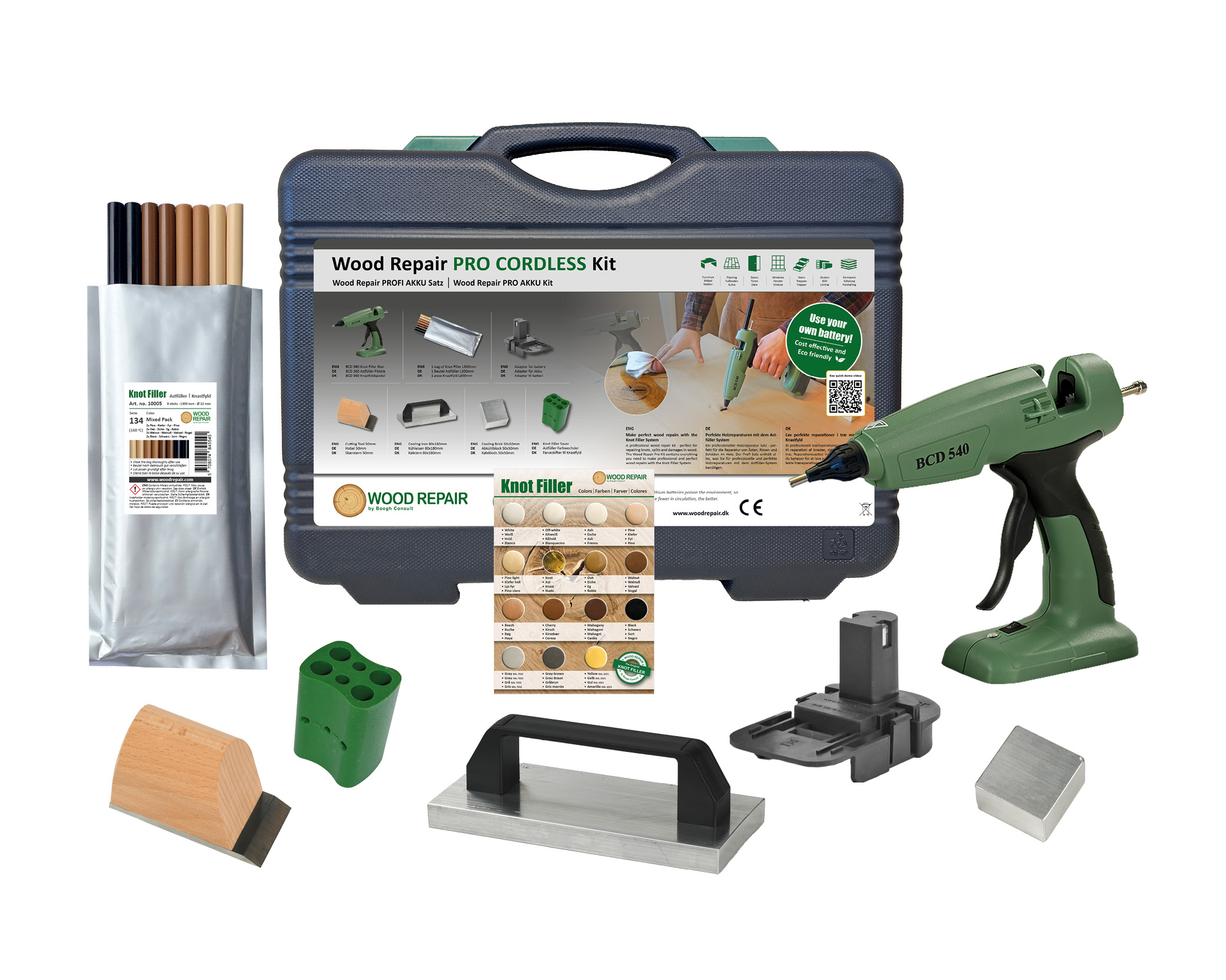 Wood Repair PROFI AKKU Satz – kabelloses Akku-Kit BCD540 Wood Repair PROFI AKKU Satz – kabelloses Akku-Kit BCD540