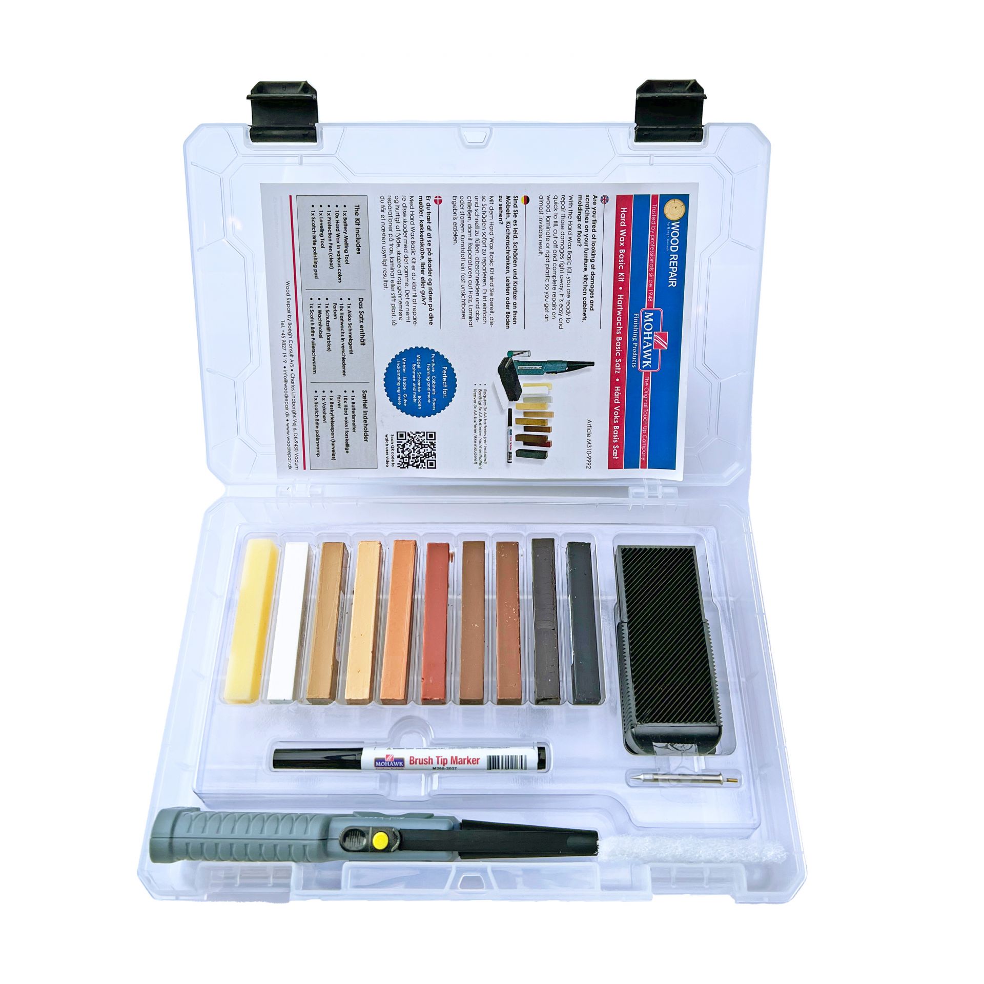 Wood Repair Hartwachs Basic Satz – 10 Grundfarbtöne Wood Repair Hartwachs Basic Satz – 10 Grundfarbtöne